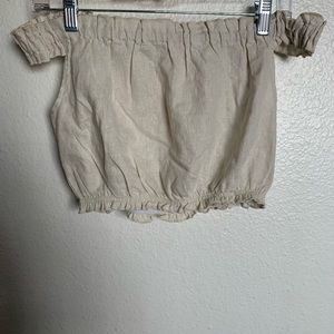 Pacsun LA Hearts Off the Shoulder Linen Top